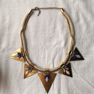 Triangular statement necklace